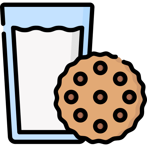Cookies biscuit food and restaurant glass icon