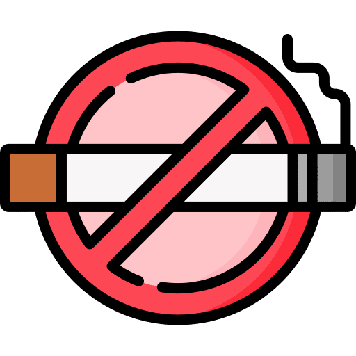 No smoking no smoking prohibition cigarette icon
