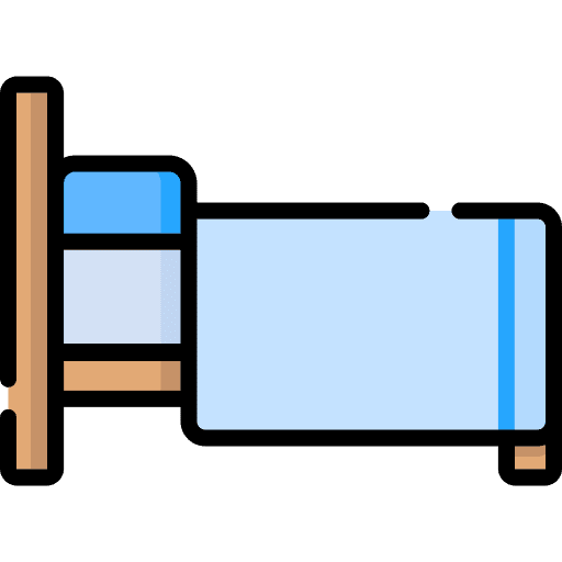 Bed bedroom bed rest icon