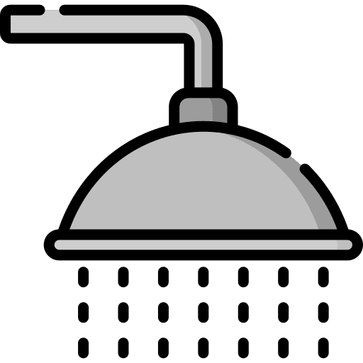 Shower head cleaning wellness shower head icon