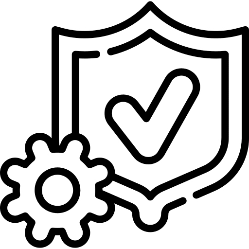 Quality assurance product development security quality assurance icon