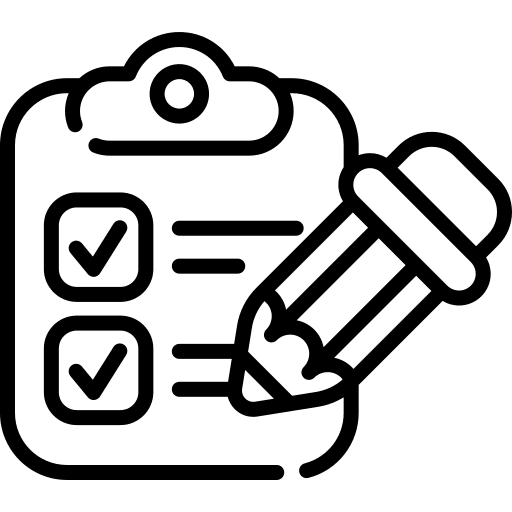 Testing evaluate list clipboard icon