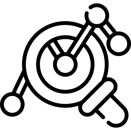 Analysis analytics line chart research icon