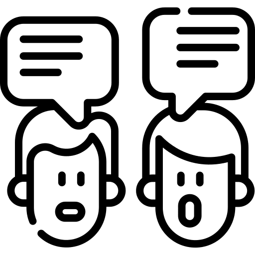 Discussion people user discussion icon