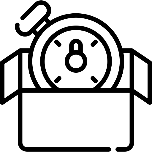 Time development deadline time and date icon