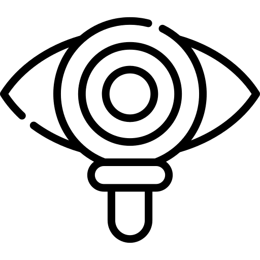 Vision loupe vision view icon