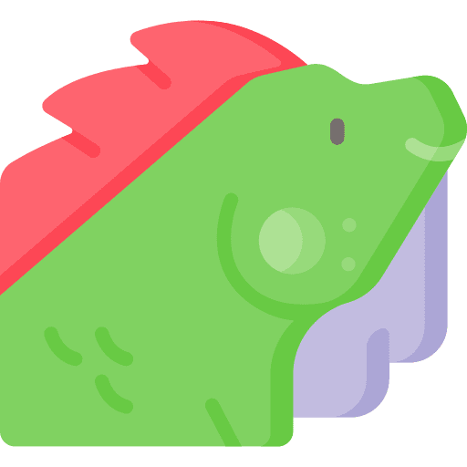 Iguana wildlife chameleon fauna icon