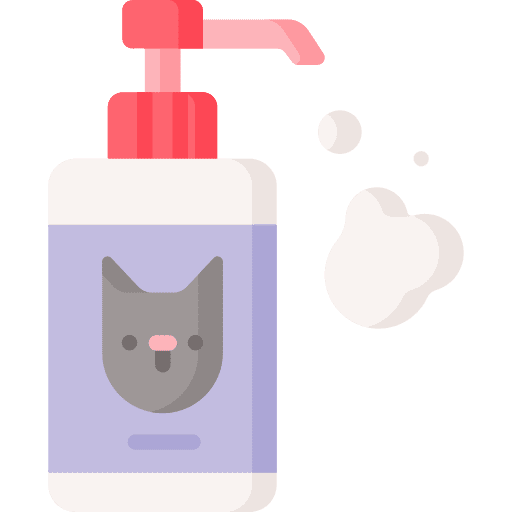 Shampoo cat bathing soap icon