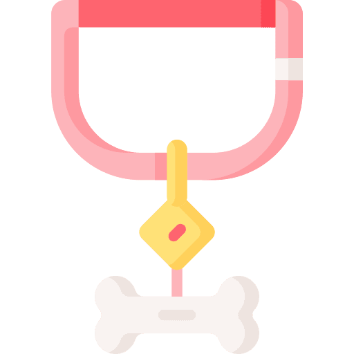 Dog collar collar animals leash icon