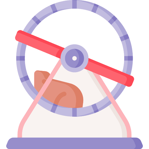 Hamster wheel pet animals exercise icon
