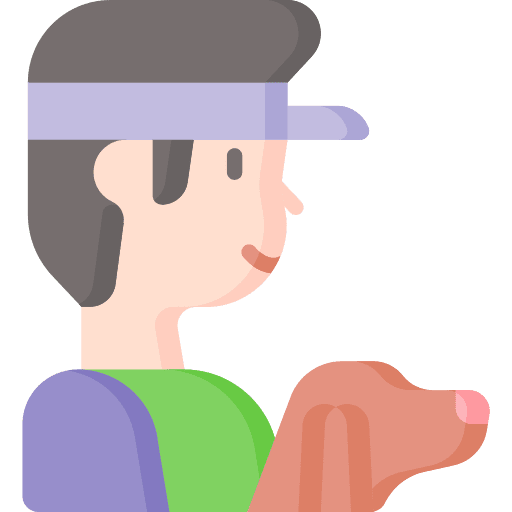 Man pet user people icon