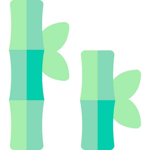 Bamboo nature botanical garden icon