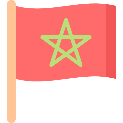 Morocco nation flag flags icon