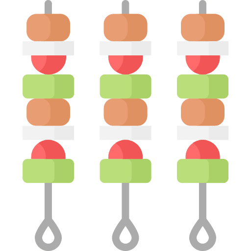 Brochette meat grill barbecue icon