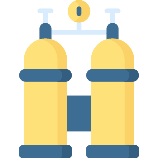 Oxygen oxygen gas cylinder icon