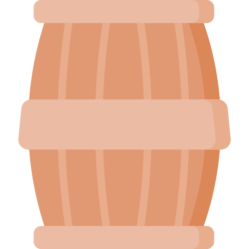 Barrel wine barrel food and restaurant icon