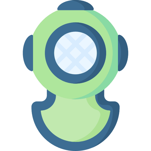 Diving helmet water sport adventure sports sport equipment icon