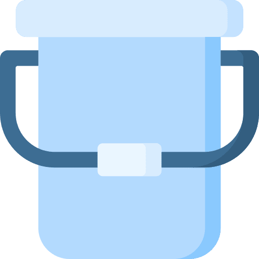 Bucket cleaning bucket housework icon
