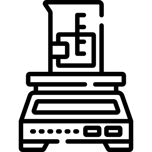 Lab scale education science analytical icon