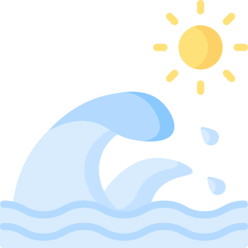 Wave weather wave water icon