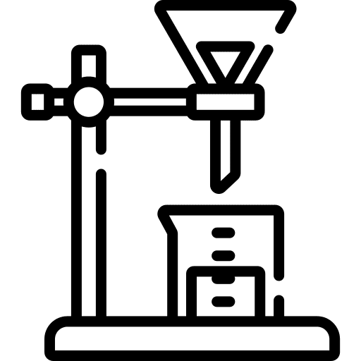 Funnel lab beaker education icon