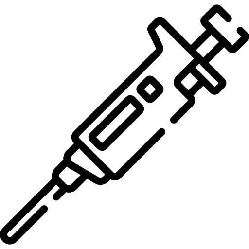 Pipette mechanical science education icon