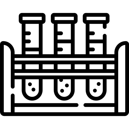 Test tubes chemical laboratory science icon
