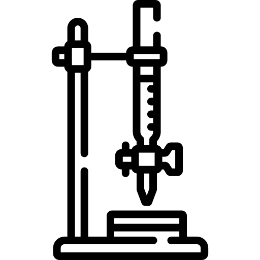 Burette test tube burette lab icon