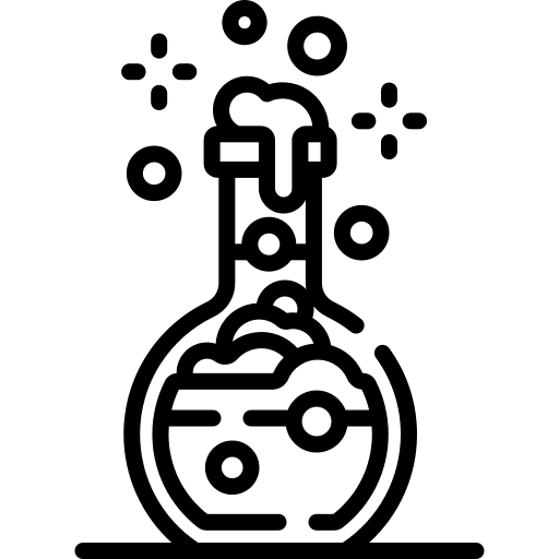 Chemical reaction chemical reaction experiment lab icon