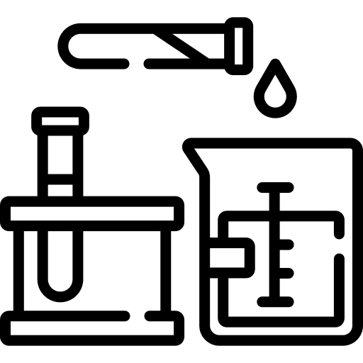 Experiment education flask chemistry icon