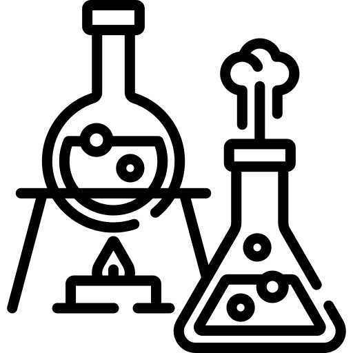 Flask burner liquid chemistry icon
