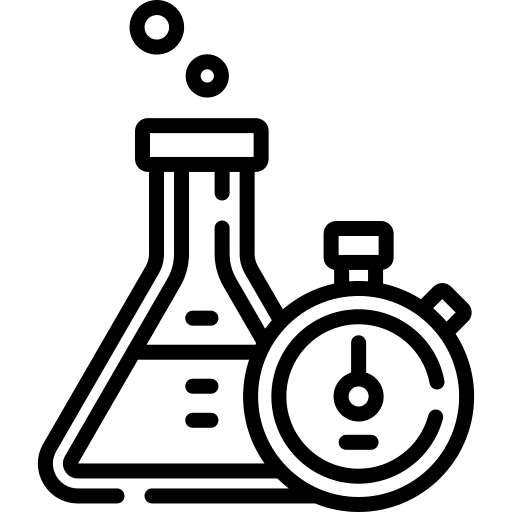 Flask observation clock experiment icon