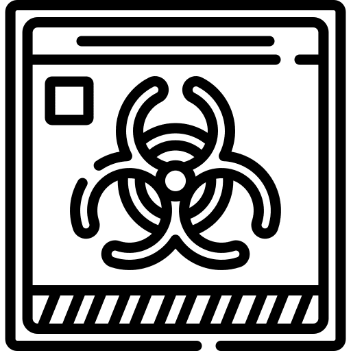 Biohazard biohazard danger sign icon