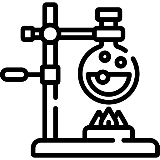 Flask holder tools lab icon