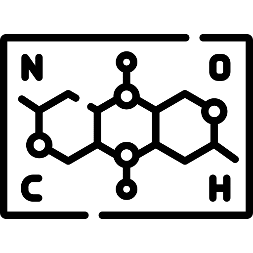 Formula lab chemistry molecule icon