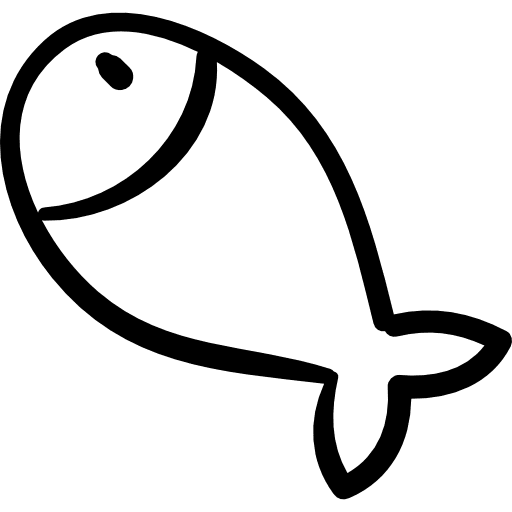 Fish hand drawn animal animals food hand drawn cooking icon