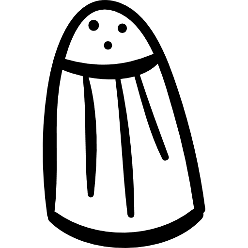 Salt shaker hand drawn tool kitchen utensil salt shaker hand drawn icon