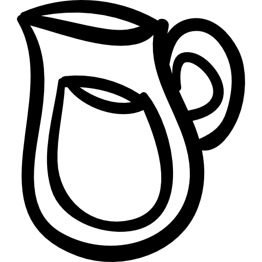 Drinking water jar hand drawn tool food jars drinking icon