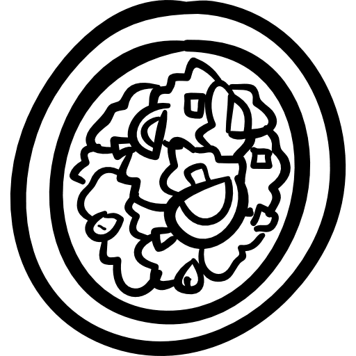 Food dish plate dish food icon