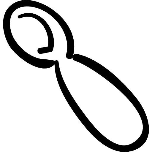 Spoon outline tools and utensils spoon spoons icon