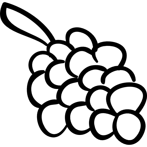 Grape bunch fruit grape bunch icon