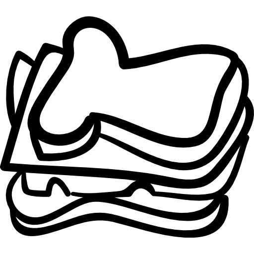 Thick sandwich food bread icon