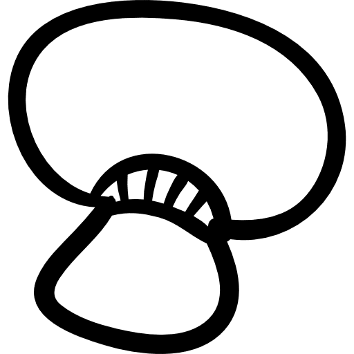 Mushroom outline food vegetable mushroom icon