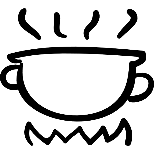 Pot on stove stove pot cooking icon