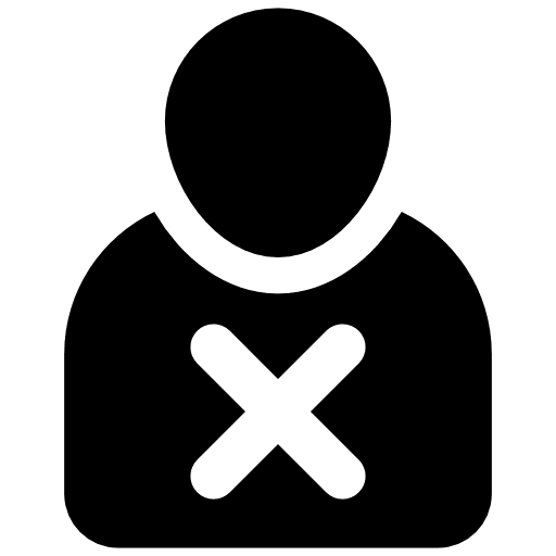 Bad employee worker user people icon
