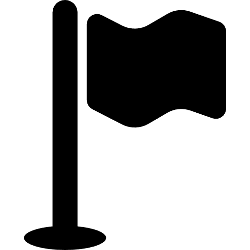 Flag icon silhouette flag symbol maps and flags waving flag icon