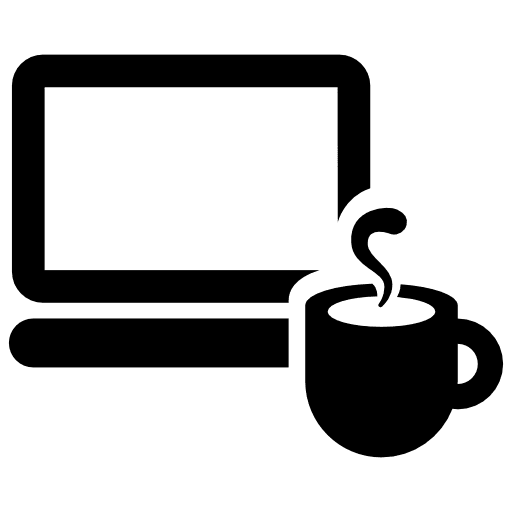 Morning work coffee work screen icon