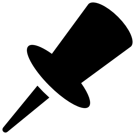 Push pin push pin office icons office material icon