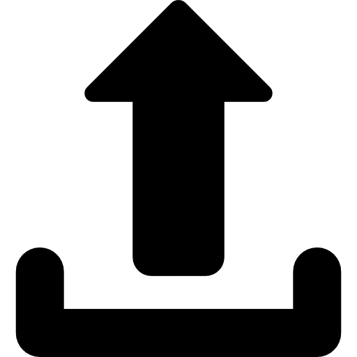 Uploading file file transfer upload up arrow icon