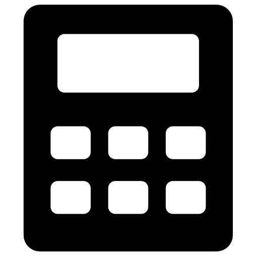 School calculator  school material maths office material icon